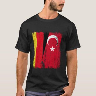 Duitsland Turkije Half Vlag Turkiye Duits Turks Hi T-shirt