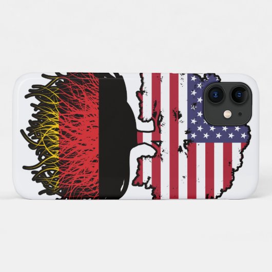 Duitsland - Verenigde Staten Amerika Case-Mate iPhone Case (Achterkant (horizontaal))