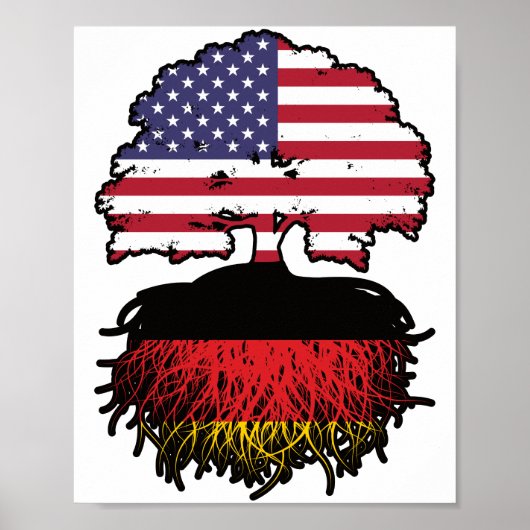 Duitsland - Verenigde Staten Amerika Poster (Voorkant)