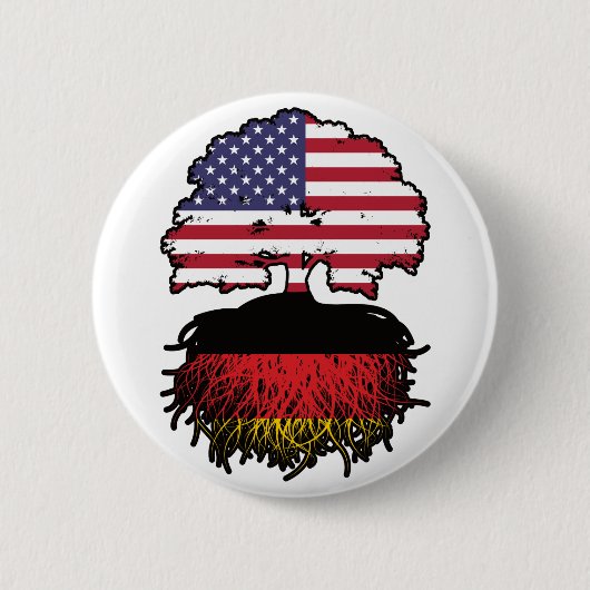 Duitsland - Verenigde Staten Amerika Ronde Button 5,7 Cm (Voorkant)