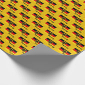 Duitsland — Verpakkingspapier, Duits vlaggenpatrio Cadeaupapier (Hoek)