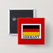 Duitsland Vierkante Button 5,1 Cm (Voorkant /achterkant)