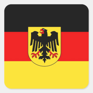DUITSLAND VIERKANTE STICKER