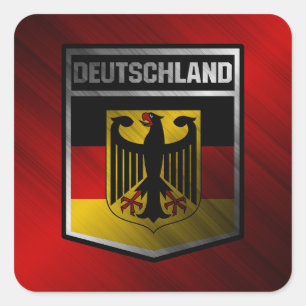 Duitsland Vierkante Sticker