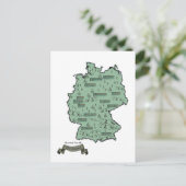 Duitsland Vintage Geïllustreerde kaart (Staand voorkant)