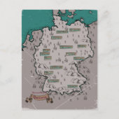 Duitsland Vintage geïllustreerde kaart (Voorkant)