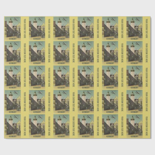 DUITSLAND Vintage Reispapier Cadeaupapier (Vlak)