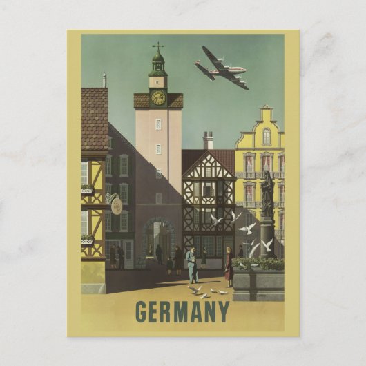 DUITSLAND Vintage Travel briefkaart (Voorkant)