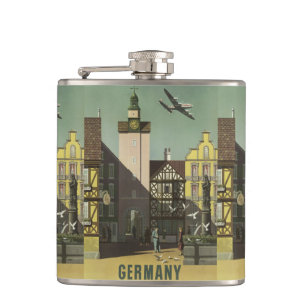 DUITSLAND Vintage Travel-kolf Heupfles