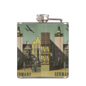 DUITSLAND Vintage Travel-kolf Heupfles (Achterkant)