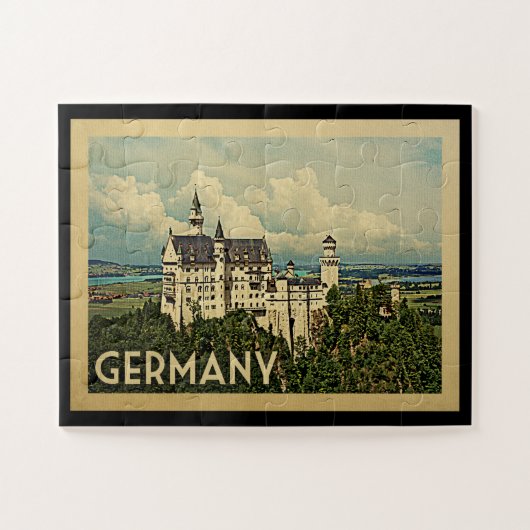 Duitsland Vintage Travel Legpuzzel (Horizontaal)