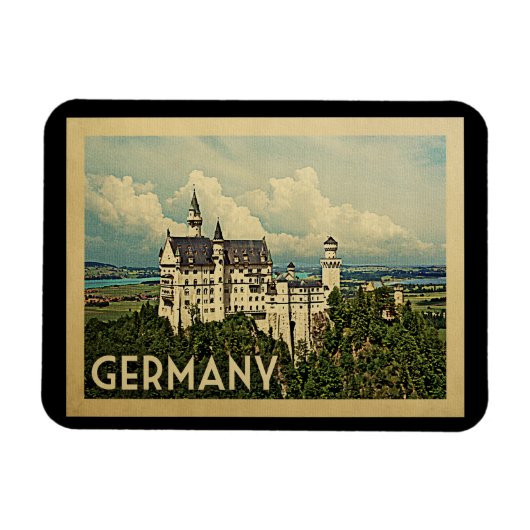 Duitsland Vintage Travel Magneet (Horizontaal)