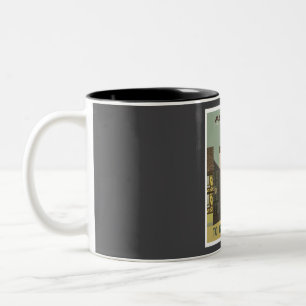 Duitsland Vintage Travel Tweekleurige Koffiemok