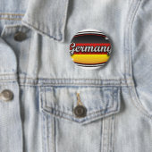 Duitsland vlag 1 ronde button 5,7 cm (In situ)