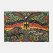 Duitsland, Vlag, Adelaar, Zwijn en Wolf Art Deurmat (Voorkant)