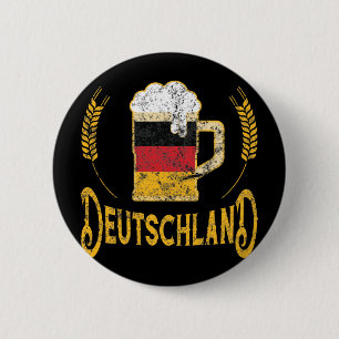 Duitsland: vlag Beer Lover Oktoberfest Ronde Button 5,7 Cm