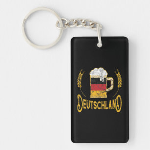 Duitsland: vlag Beer Lover Oktoberfest Sleutelhanger