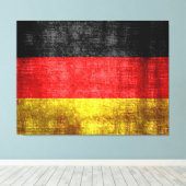 Duitsland Vlag  Canvas Afdruk (Insitu (Houten vloer))
