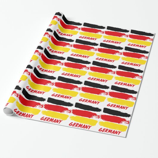 Duitsland vlag design cadeaupapier (Uitgerold)