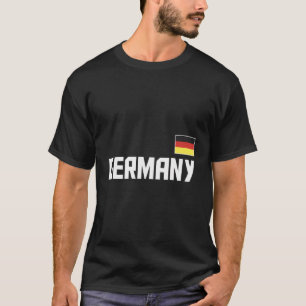 Duitsland Vlag Duitse Pride Atletische Stijl Land T-shirt