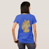 Duitsland Vlag en Kaart Dk T-Shirt (Achterkant volledig)