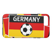 Duitsland Vlag Football Case-Mate iPhone Case (Achterkant (Horizontaal))