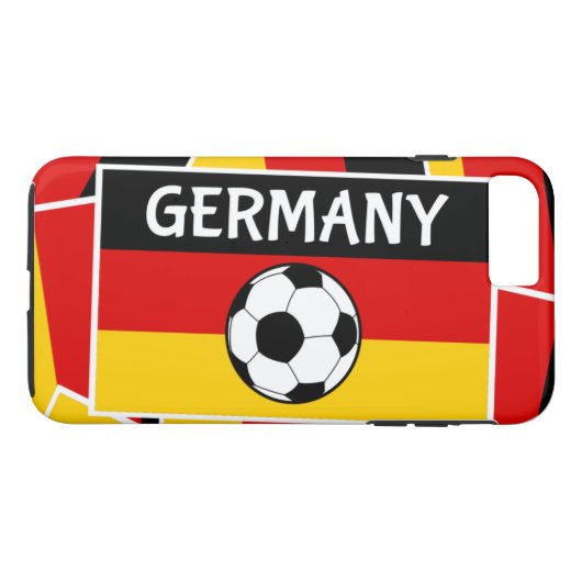 Duitsland Vlag Football Case-Mate iPhone Case (Achterkant (Horizontaal))