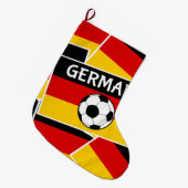 Duitsland Vlag Football Grote Kerstsok (Voorkant (Hangend))