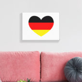 Duitsland Vlag Hart Canvas Afdruk (Insitu (Woonkamer))