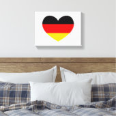 Duitsland Vlag Hart Canvas Afdruk (Insitu (Slaapkamer))