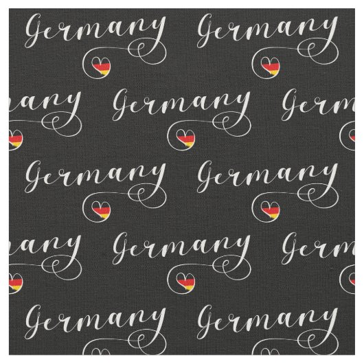 Duitsland Vlag Hart, Duitsland Stof (Close Up)