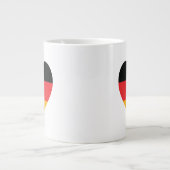 Duitsland Vlag Hart Jumbo Koffie Mok (Voorkant)
