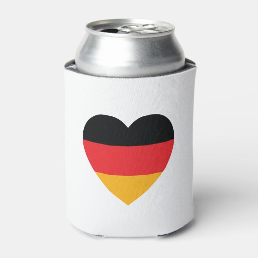 Duitsland Vlag Hart Koelbox Blikjeskoeler (Blikje Voorkant)