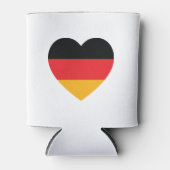 Duitsland Vlag Hart Koelbox Blikjeskoeler (Voorkant)