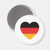 Duitsland Vlag Hart Koelkast Magnet (Voorkant / Achterkant)