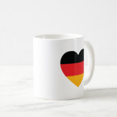 Duitsland Vlag Hart Koffie Mok (Voorkant rechts)