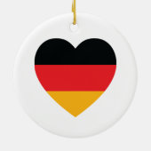 Duitsland Vlag Hart Ornament (Achterkant)