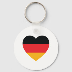 Duitsland Vlag Hart Sleutelhanger