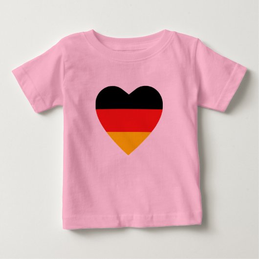 Duitsland Vlag Hart T-shirt (Voorkant)