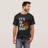 Duitsland Vlag Het zit in mijn DNA Duitse wortels T-shirt (Voorkant volledig)