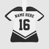 Duitsland Vlag Hockey Logo, Naam & Nummer Jersey Ornament (achterkant)