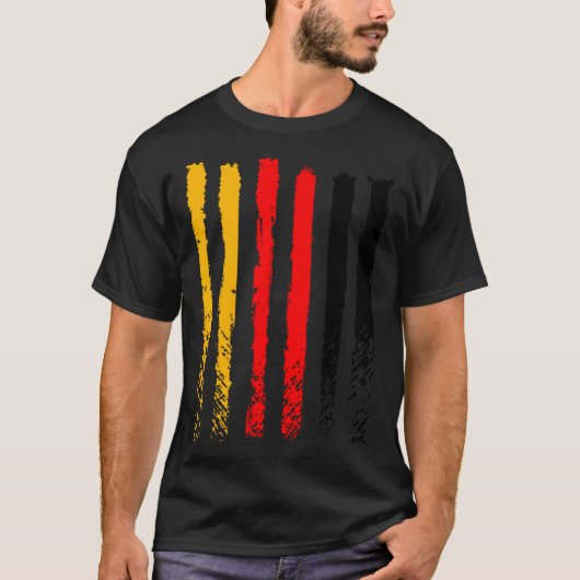 Duitsland vlag liefde trotse duitse mensen BACKPRI T-shirt (Voorkant)
