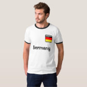 Duitsland Vlag Mannen T-shirt (Voorkant volledig)
