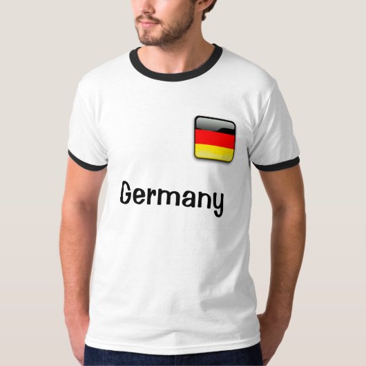 Duitsland Vlag Mannen T-shirt (Voorkant)