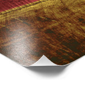 Duitsland vlag op oude houten korrels foto afdruk (Hoek)