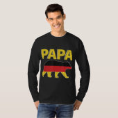 Duitsland Vlag Papa Beer Duitse Pap Vaderdag GIF T-shirt (Voorkant volledig)