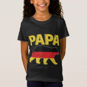 Duitsland Vlag Papa Beer Duitse Pap Vaderdag GIF T-shirt (Voorkant)