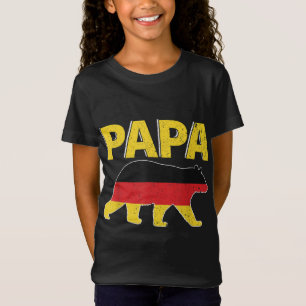 Duitsland Vlag Papa Beer Duitse Pap Vaderdag GIF T-shirt