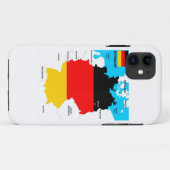 duitsland vlag politieke kaart Case-Mate iPhone case (Achterkant (horizontaal))