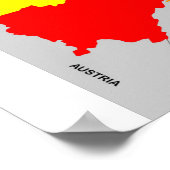 duitsland vlag politieke kaart poster (Hoek)